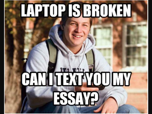 @thepensivesloth text my essay meme 5th grade