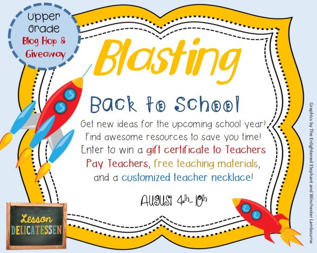 Blasting Back to School Blog Hop and Giveaway from thelessondeli