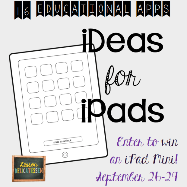 iPad Ideas and Giveaway from The Lesson Deli