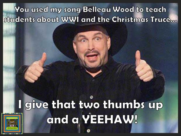 Garth Brooks Thumbs Up Meme World War 1 and The Christmas Truce Lesson