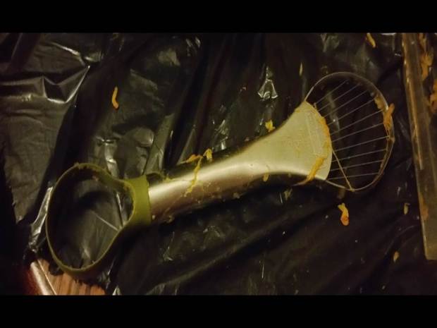 Drilled Pumpkin Halloween Pumpkin Carving from The Pensive Sloth