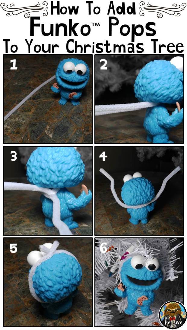 Funko Pops Theme Christmas Tree from The Pensive Sloth How to Turn Pops Characters into Christmas Ornaments