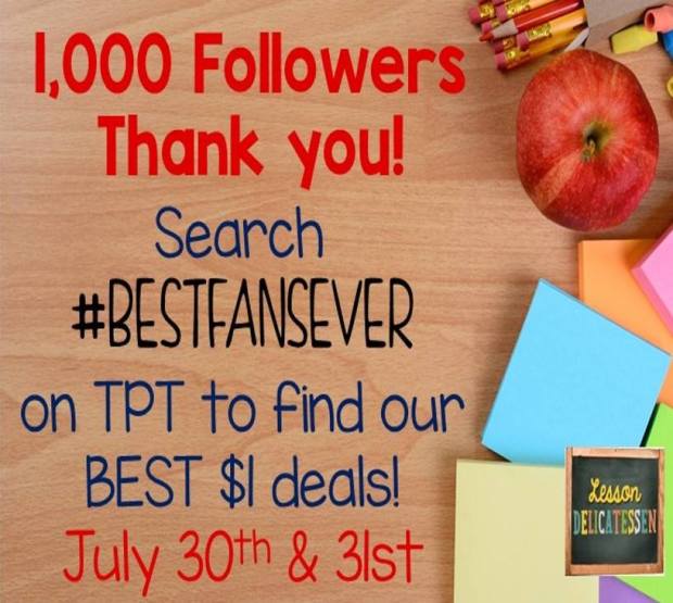 #bestfansever sale July 2016 Lesson Deli 