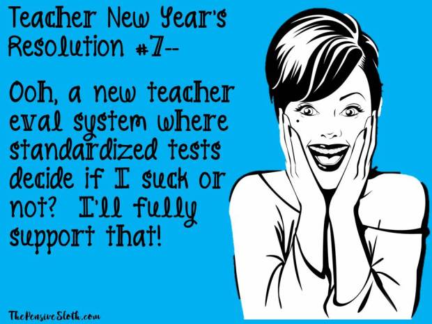 Top Teacher New Year's Resolutions from The Pensive Sloth